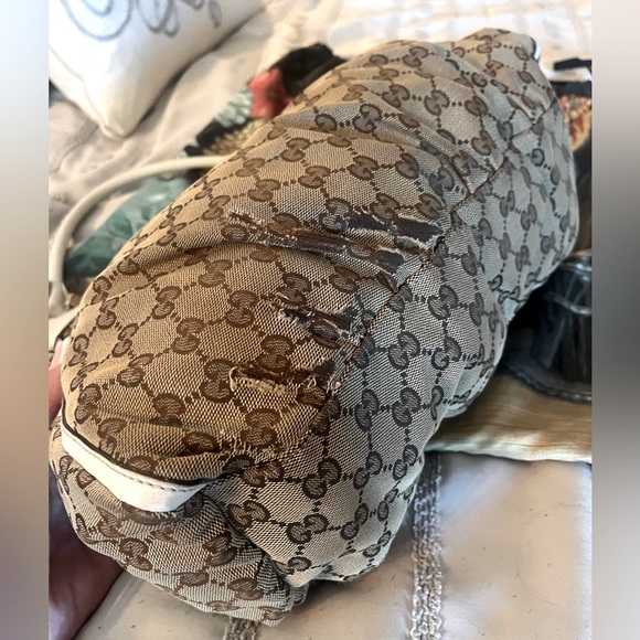 Gucci Canvas Abbey D-Ring Hobo Shoulder Bag - Picture 9 of 16